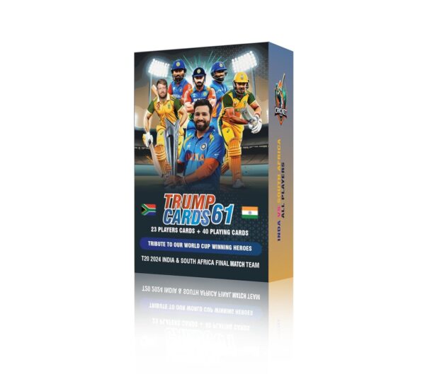 Cricket World Cup Winning Team Cards 2024 India and South Africa Team