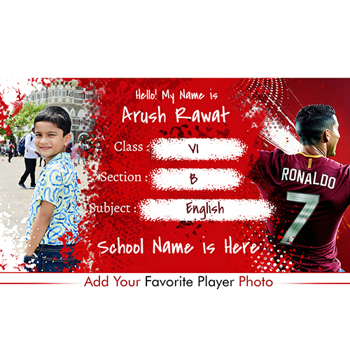Sports Theme name slip
