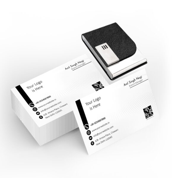 Eyeshiv Visiting card Black and white with purse