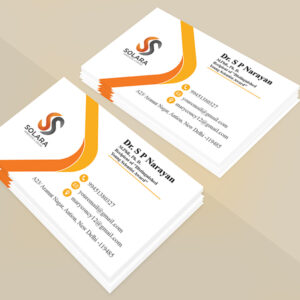 visitintg card Orange Theme