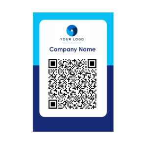 Customized Payment QR Code Display with Logo (8.3x11.7 inch) | Large UPI QR Stand for Shops, Hotels, Restaurants | Easy Scan from Distance | Digital Payment Board for GPay, PhonePe, Paytm