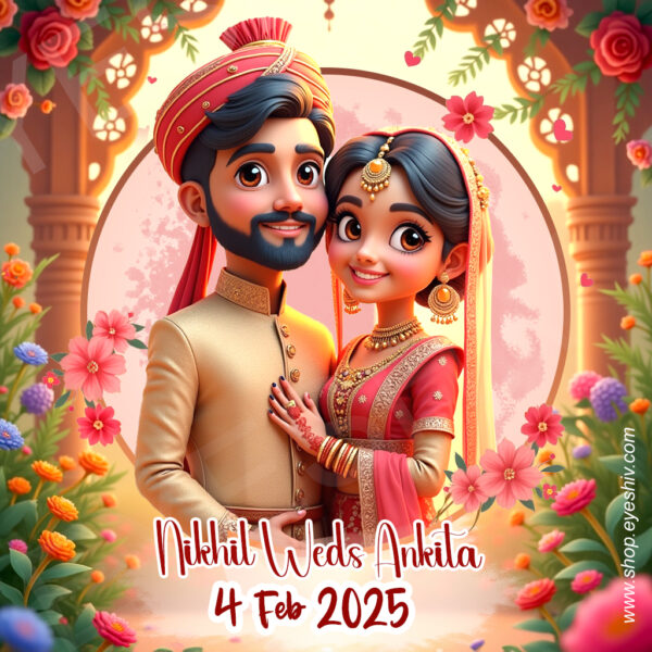 Eyeshiv Wedding thankyou stickers