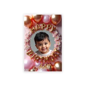 Eyeshiv Customized Birthday Poster for Birthday decoration 13x 19 Inches