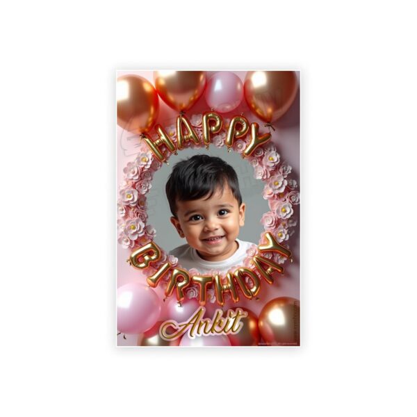 Eyeshiv Customized Birthday Poster for Birthday decoration 13x 19 Inches